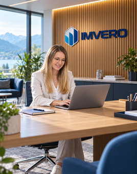 Corinne Elmiger im Imvero-Büro